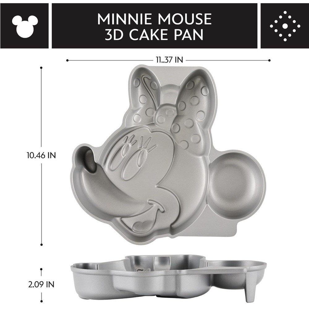 Disney Minnie Mouse Silver Cake Mold